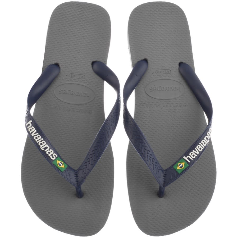 Alternative Image for ProductHavaianas Brazil Logo Flip Flops Grey1
